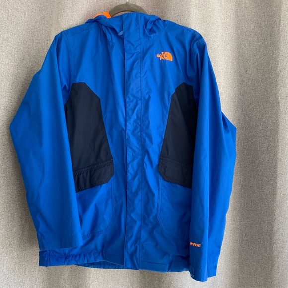 The North Face Other - The North Face Boys HyVent Blue Rain Jacket XL